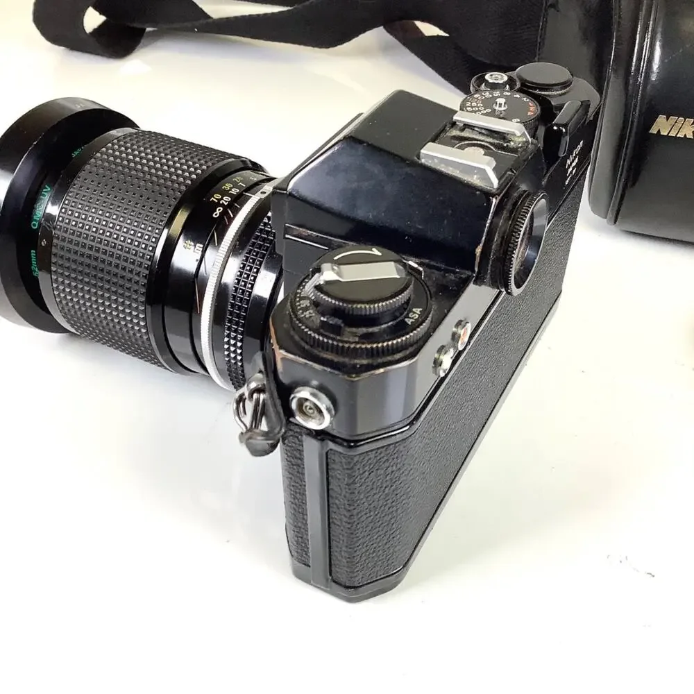 TESTED Nikon Nikomat EL 35mm SLR Film Camera w/NIKKOR 43-86mm F3.5 Lens